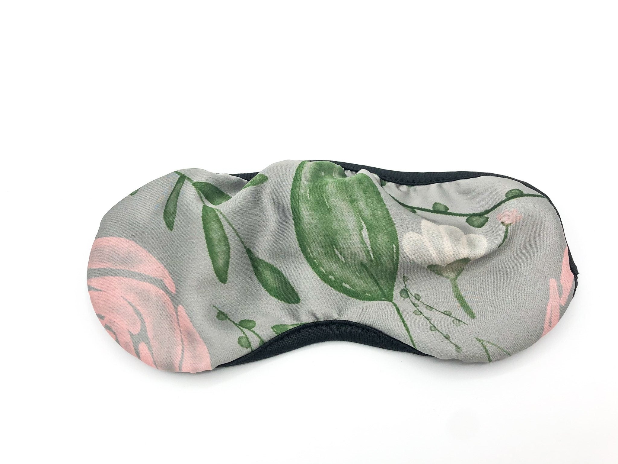 Wilde Grey Floral Eye Mask and Travel Bag