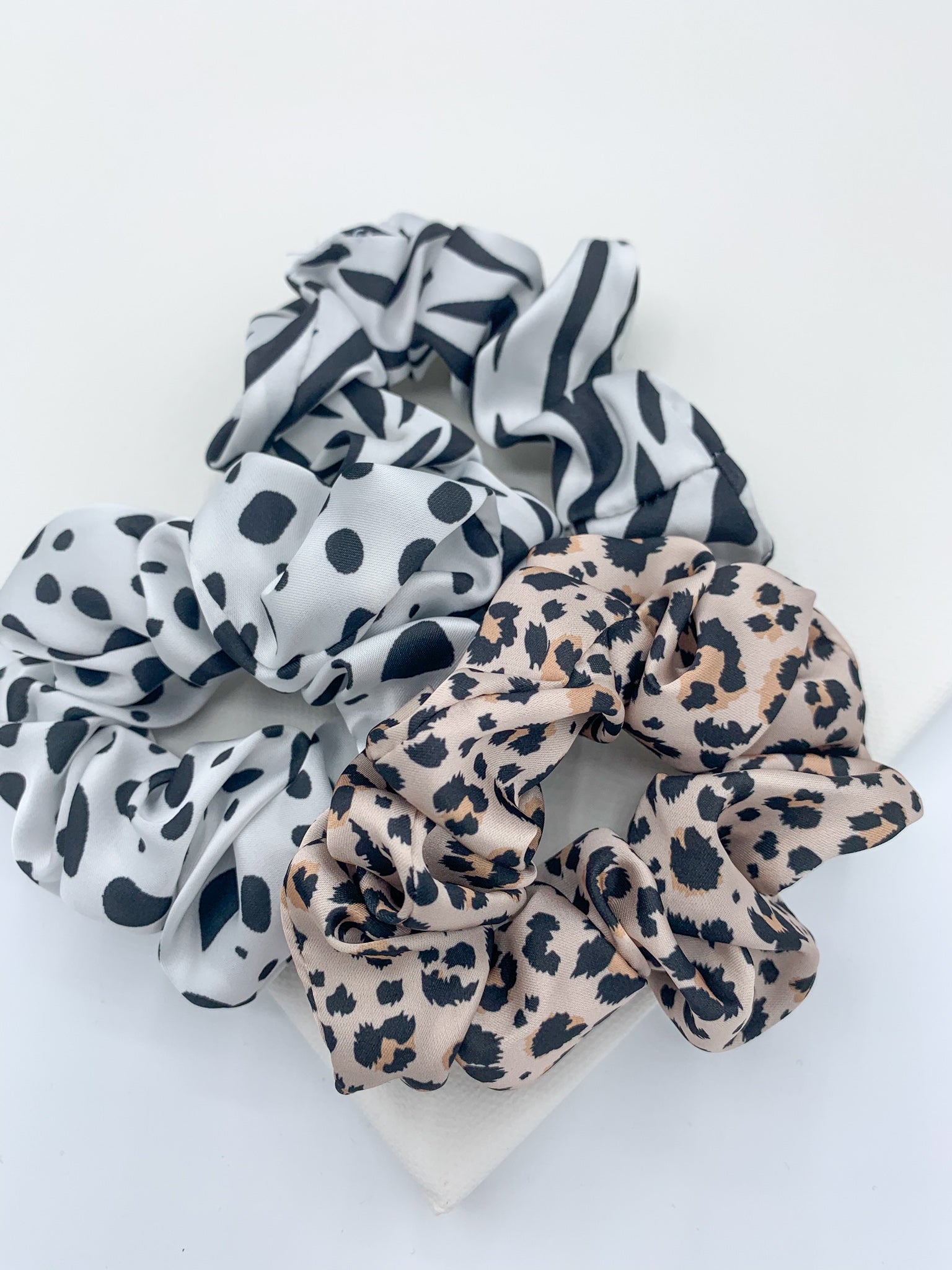 Zebra Print Scrunchie