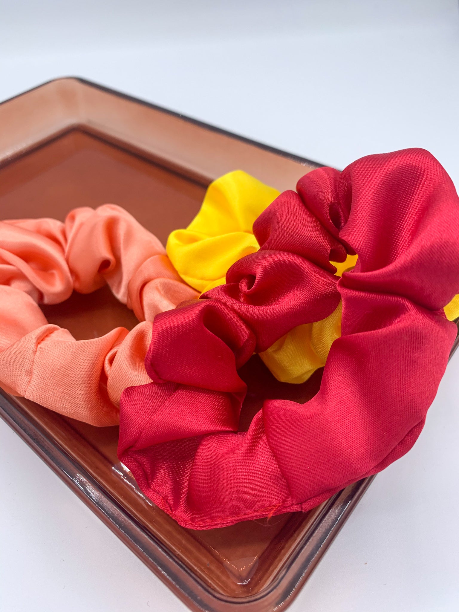 Satin Scrunchie - Red