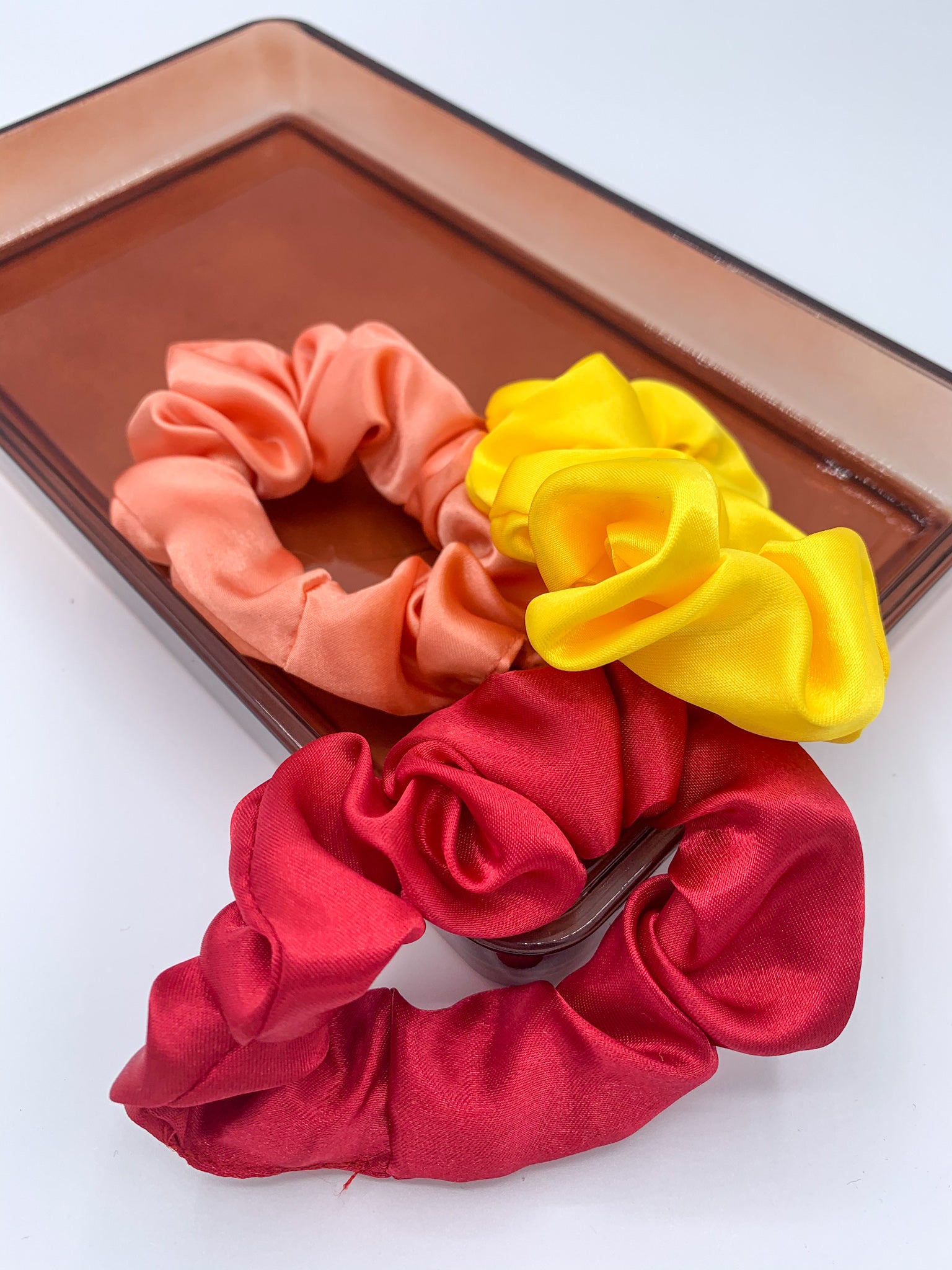 Satin Scrunchie - Orange