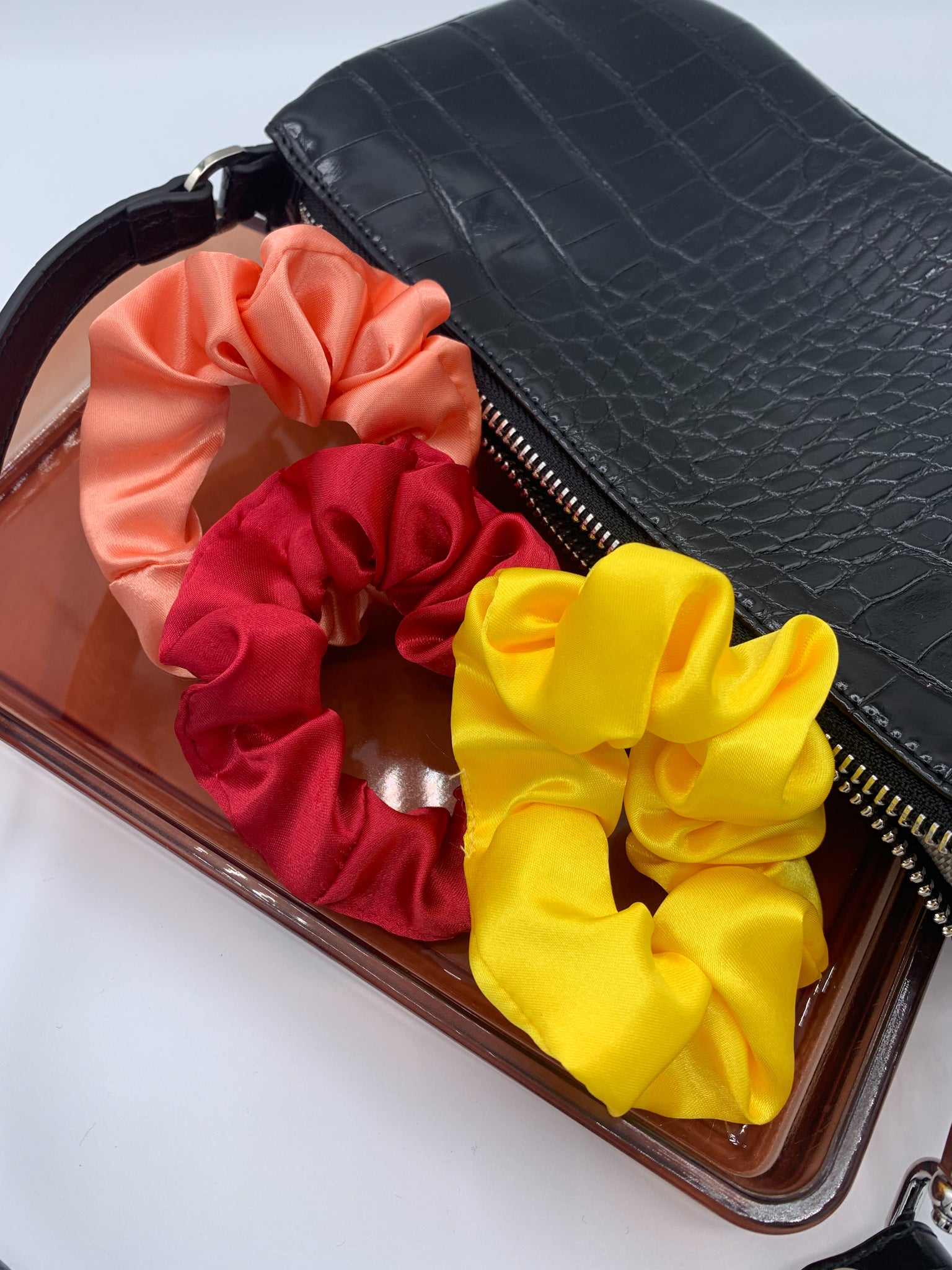 Satin Scrunchie - Orange