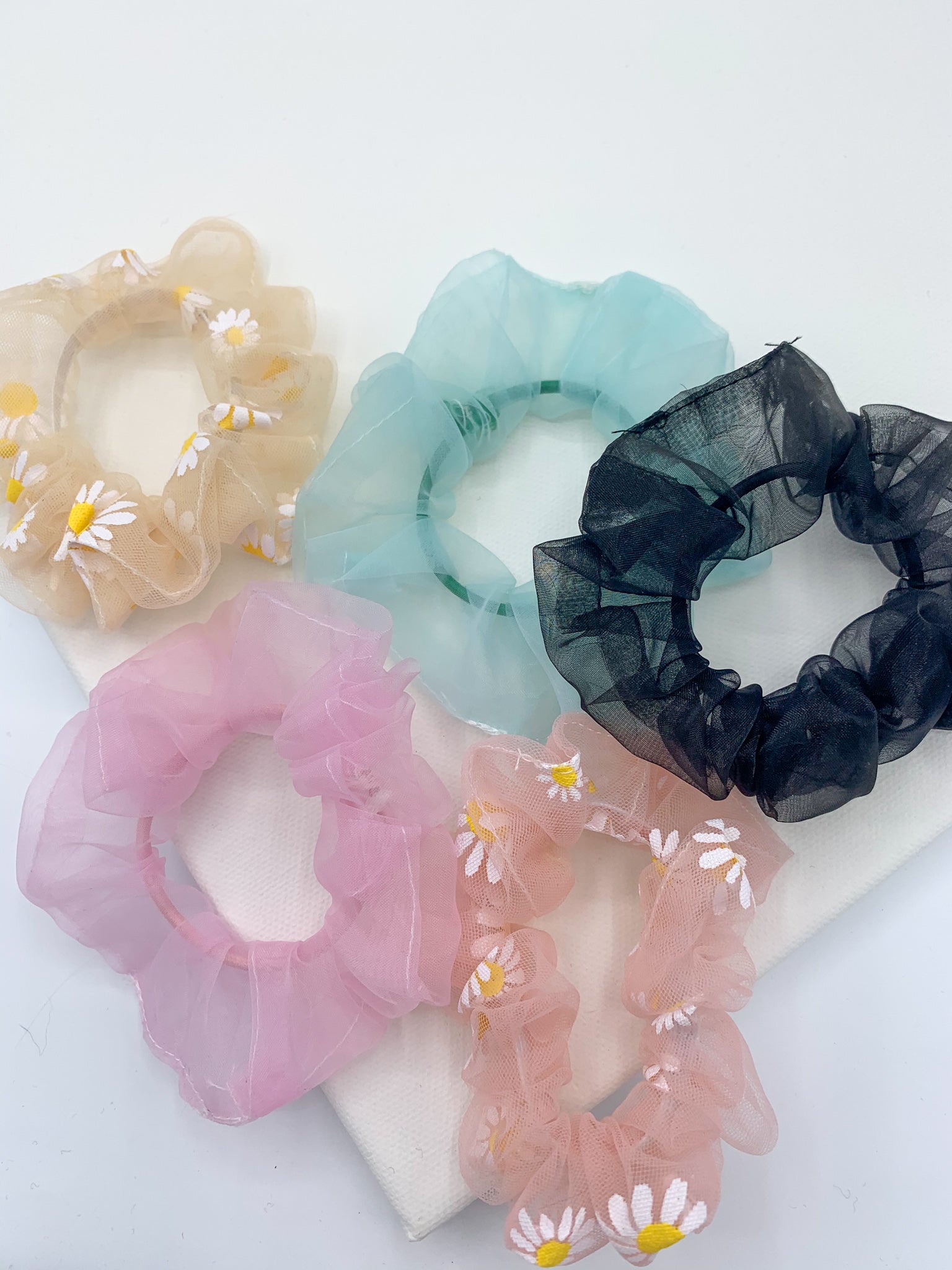 Organza Scrunchie - Black