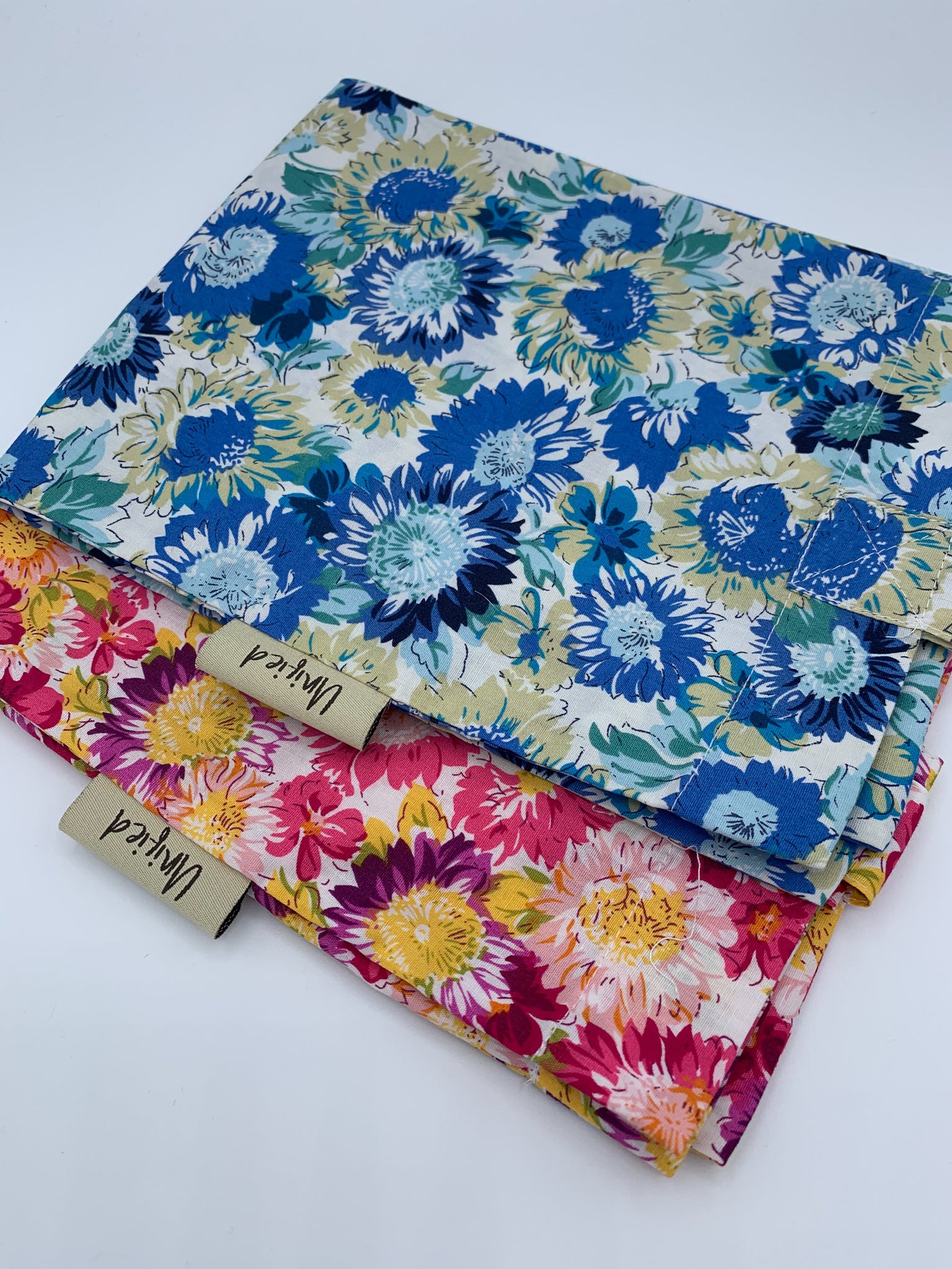 Sunflower Floral Tote Bag - Blue
