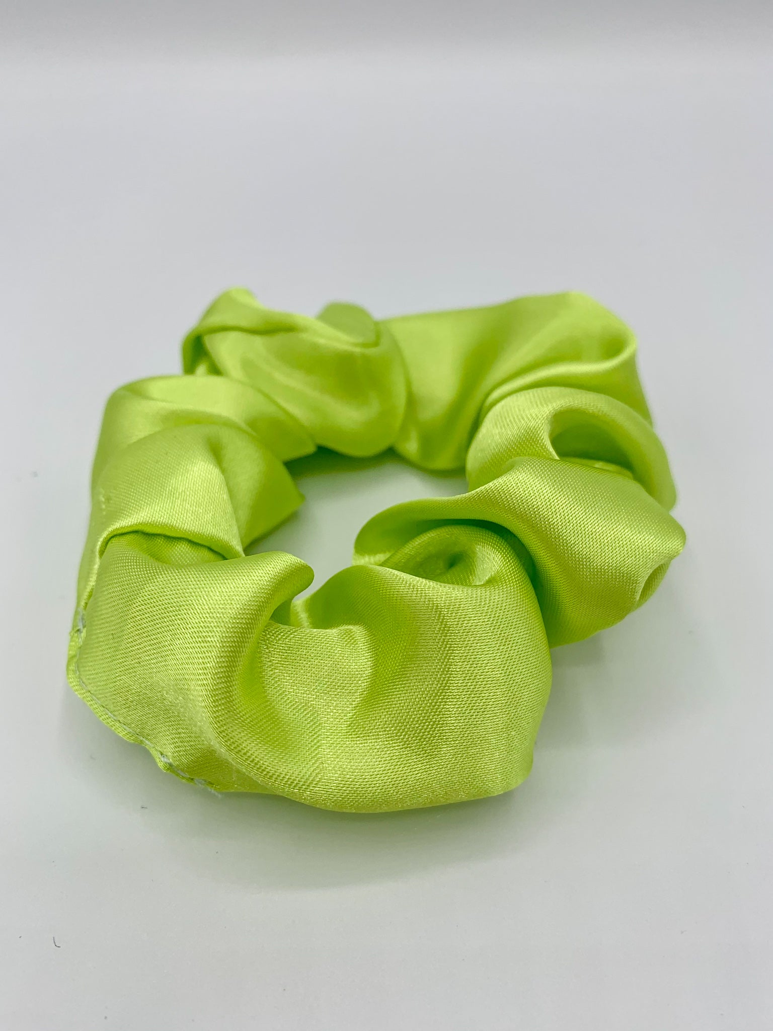 Satin Scrunchie - Lime