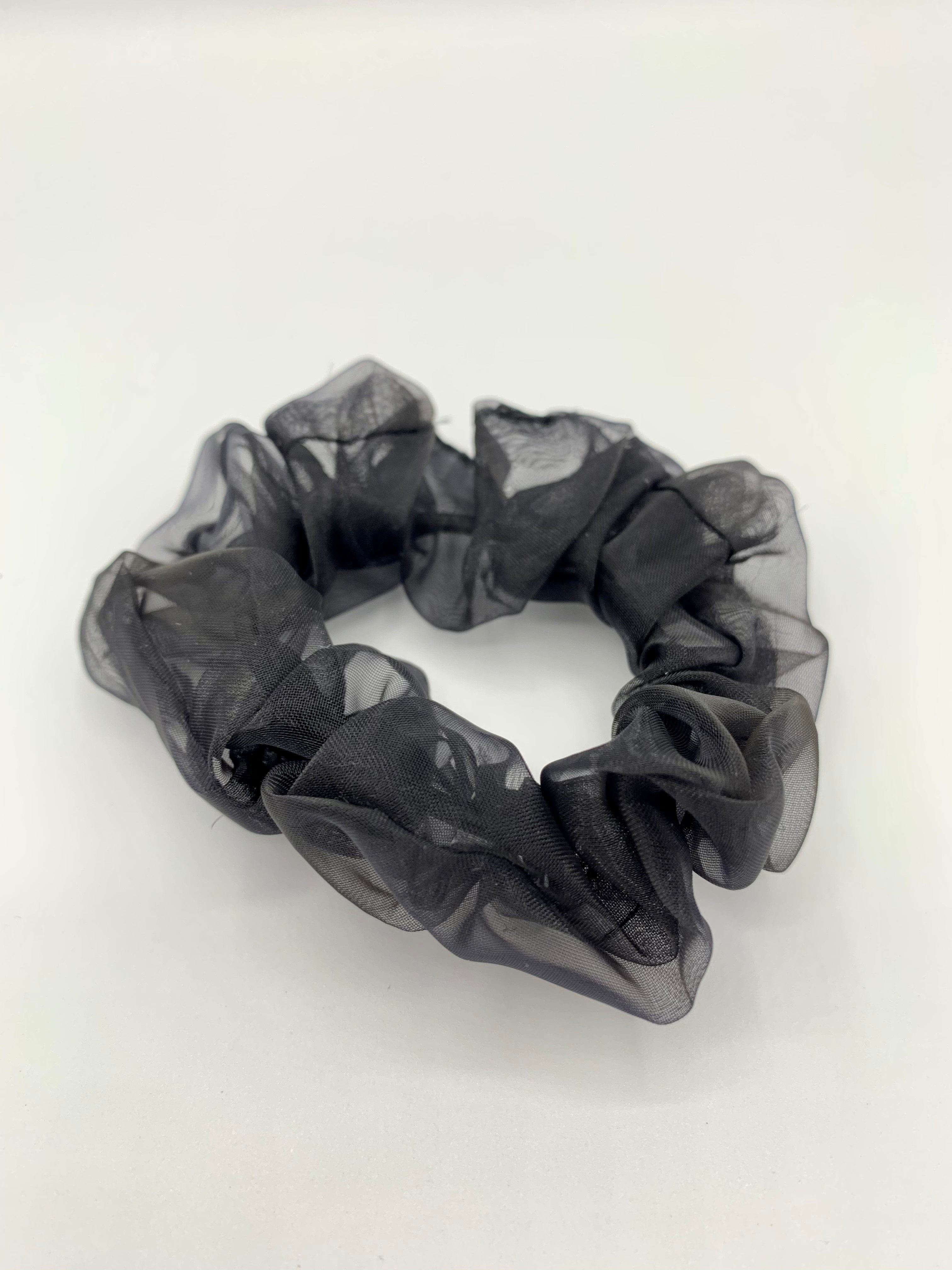 Organza Scrunchie - Black