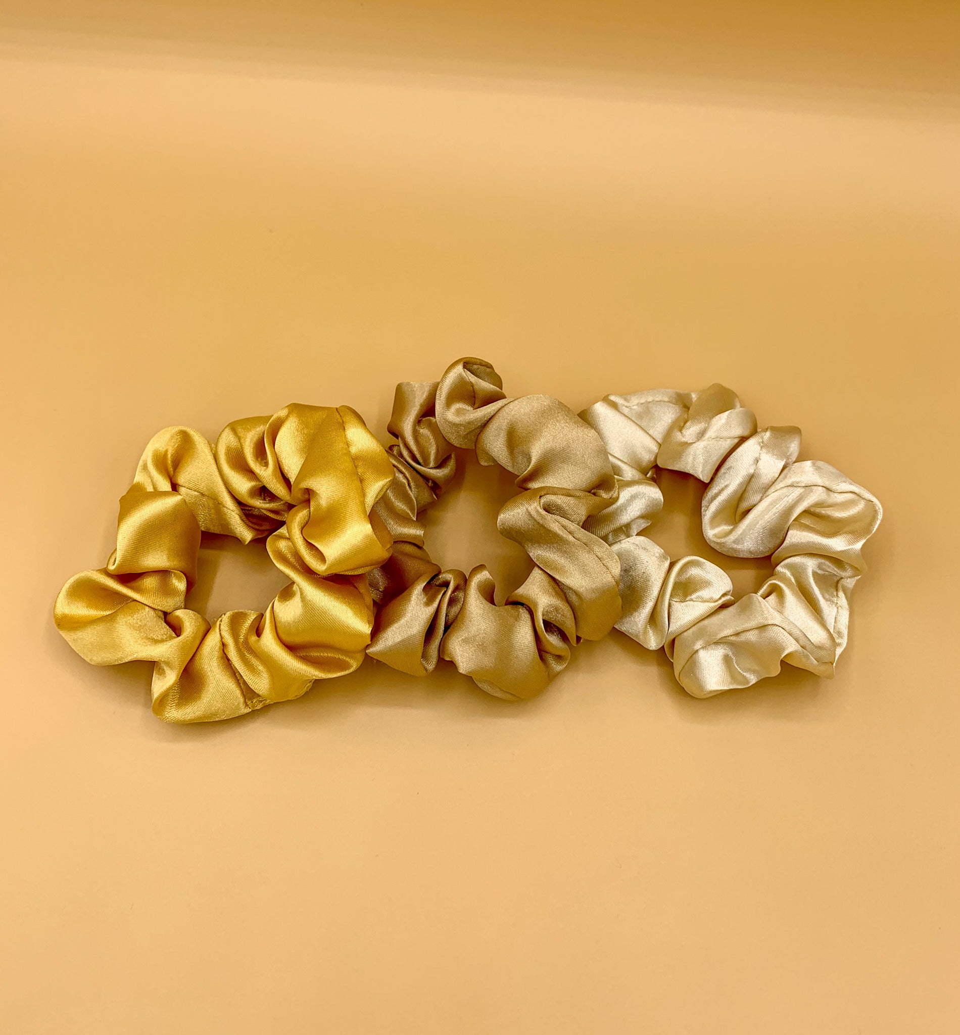 Satin Scrunchie - Stone