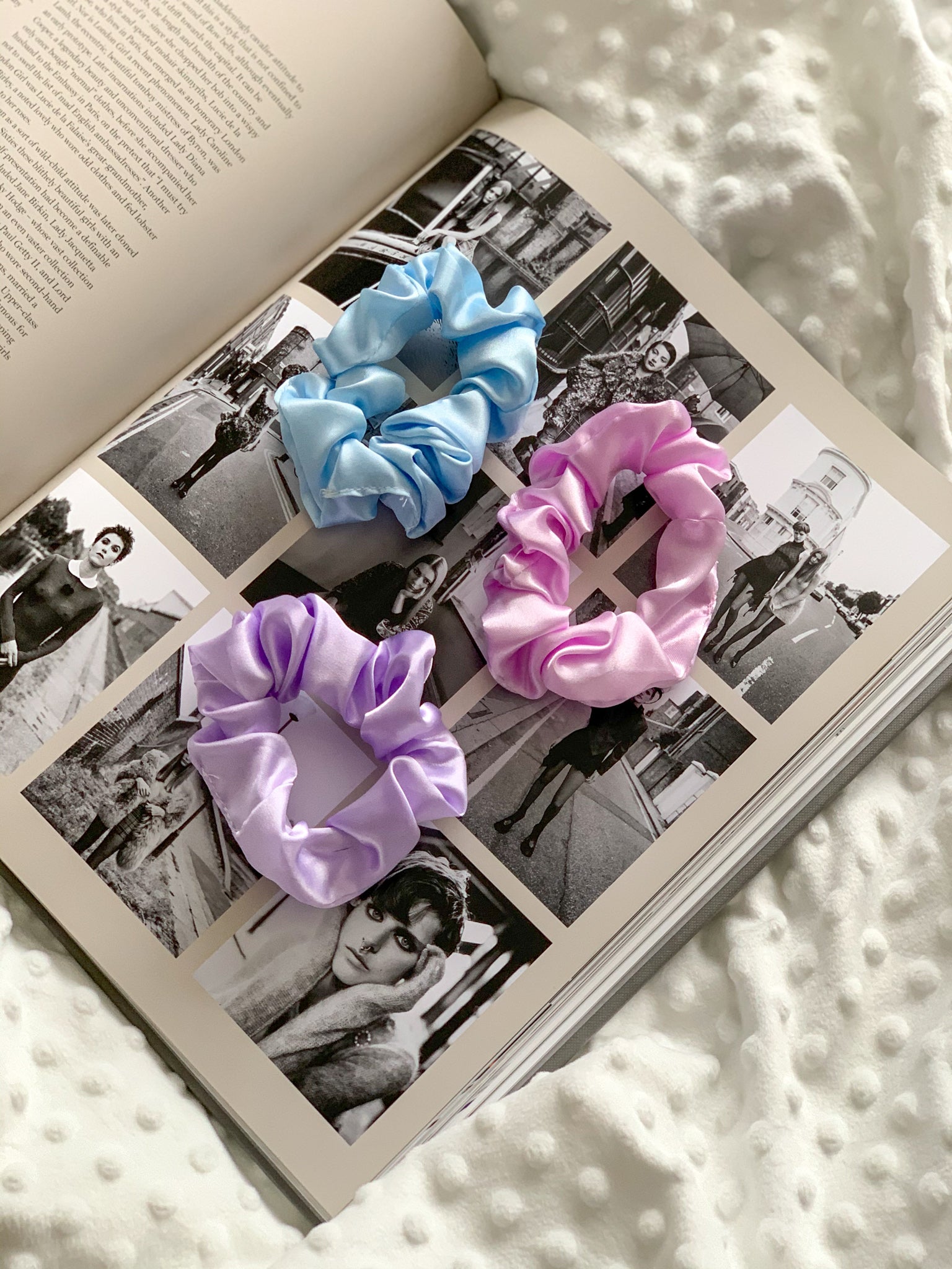 Satin Scrunchie - Blue