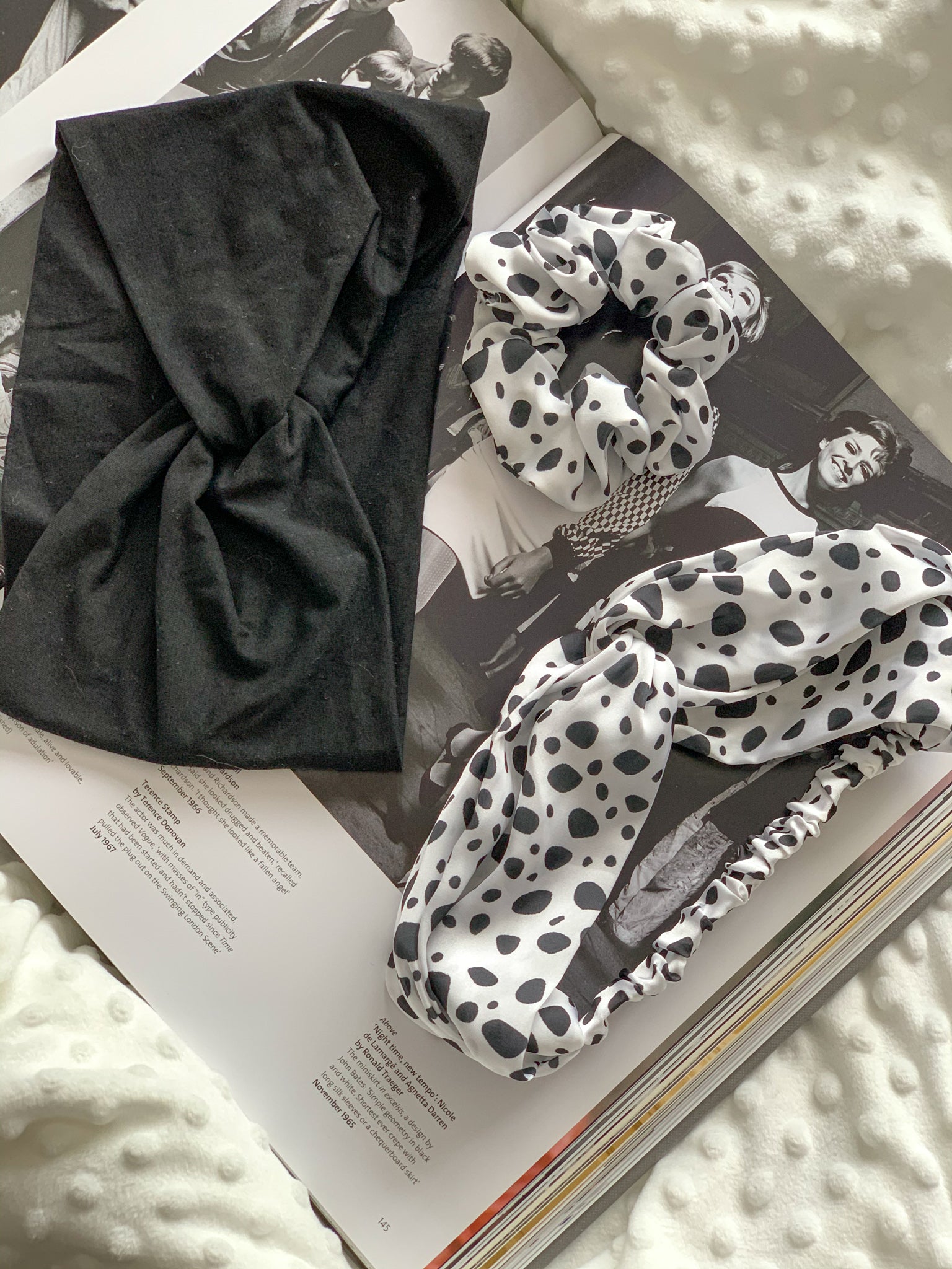 Dalmatian Print Headband