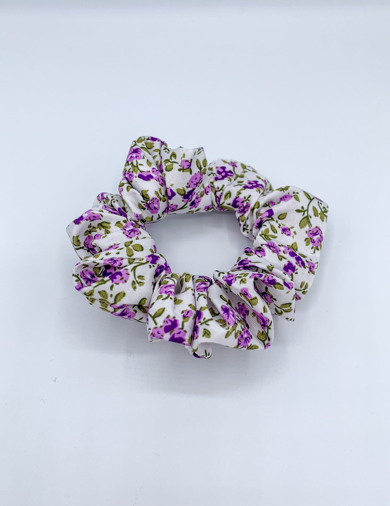 Ditsy Floral Scrunchie - Lilac