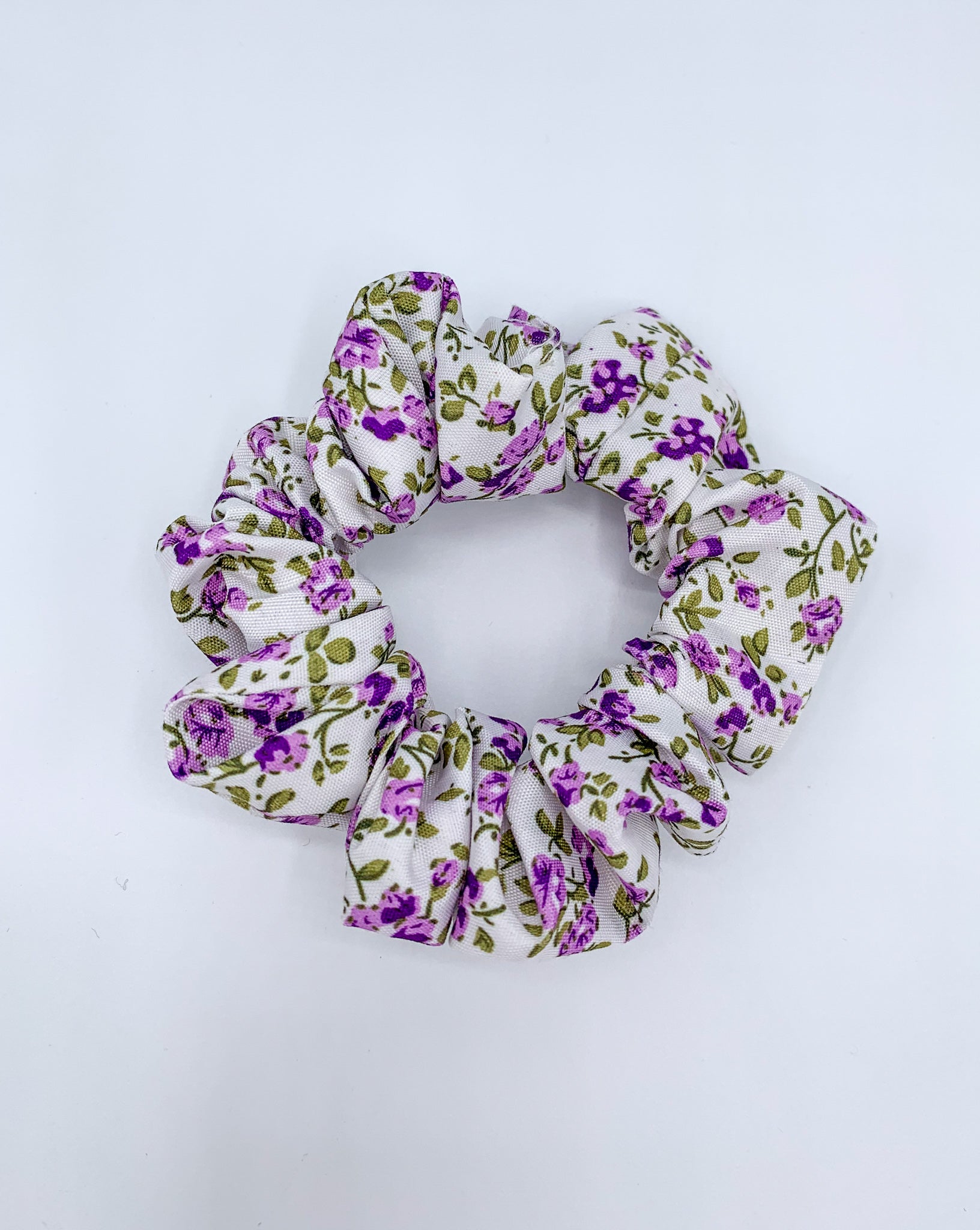 Ditsy Floral Scrunchie - Lilac