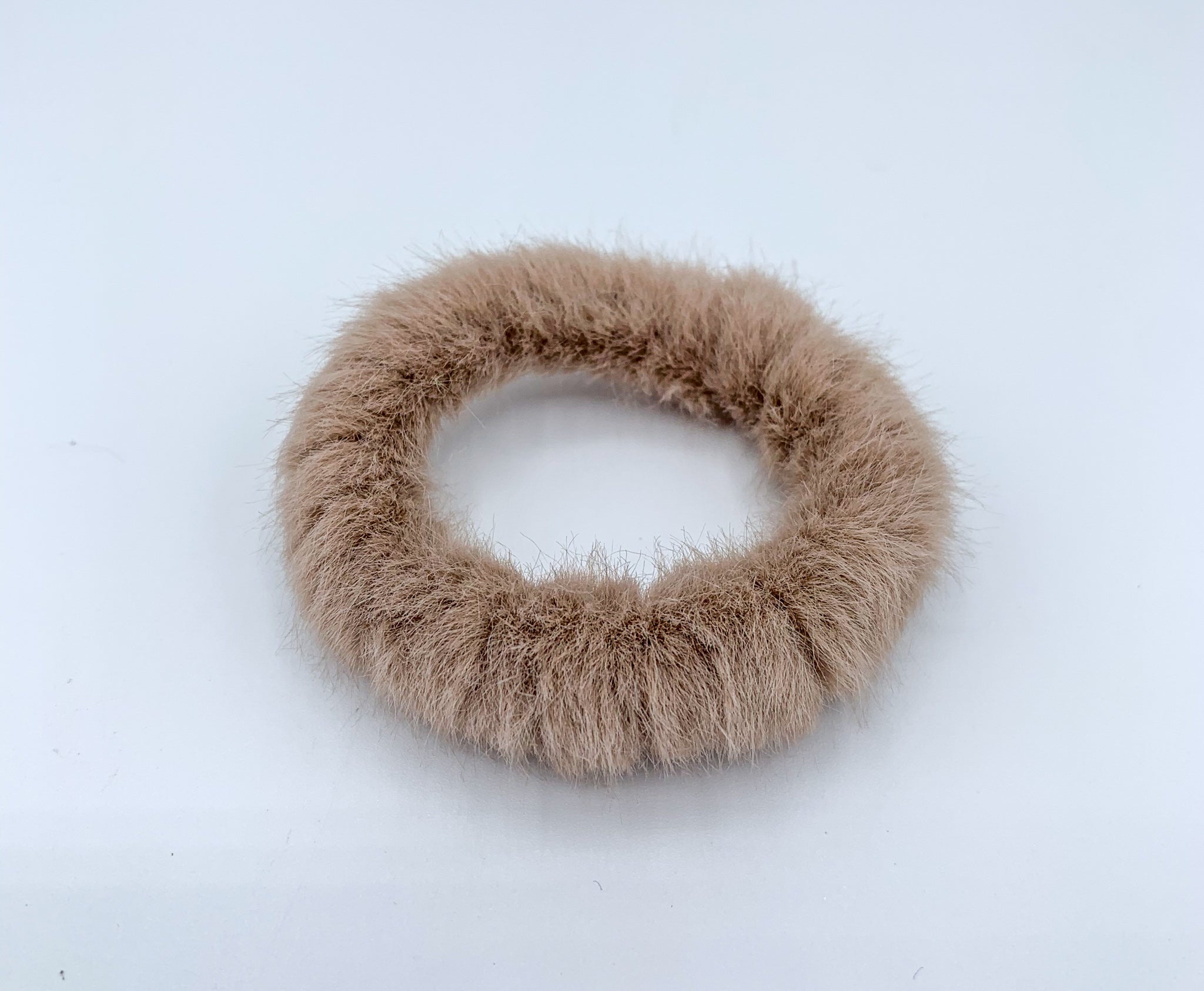 Fluffy Scrunchie - Brown