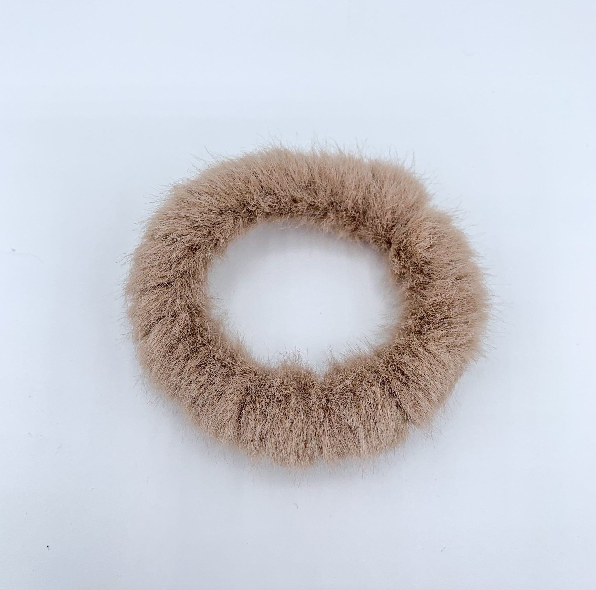 Fluffy Scrunchie - Brown