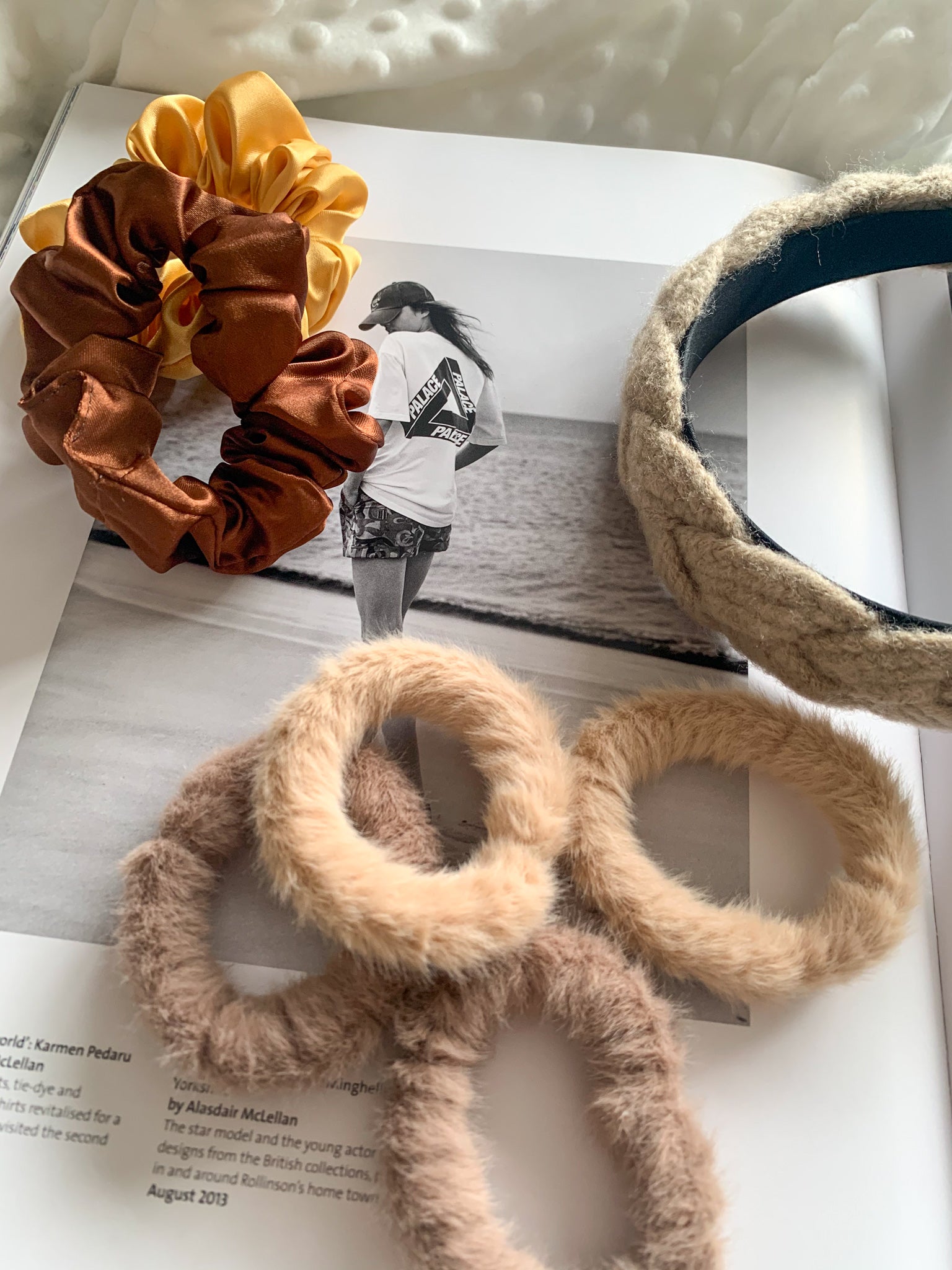 Fluffy Scrunchie - Brown