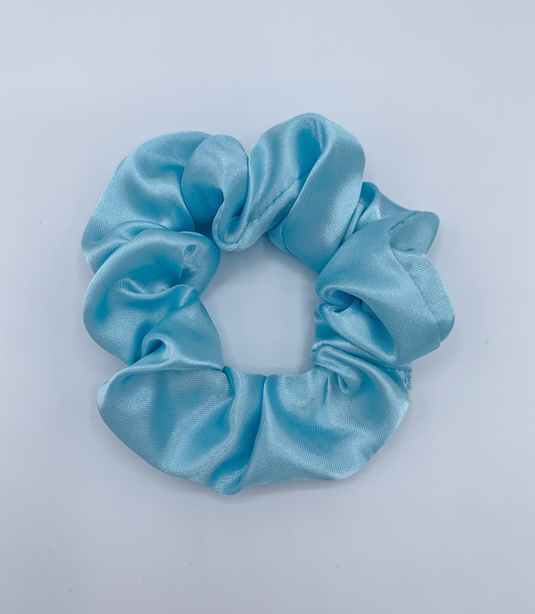 Satin Scrunchie - Light Blue
