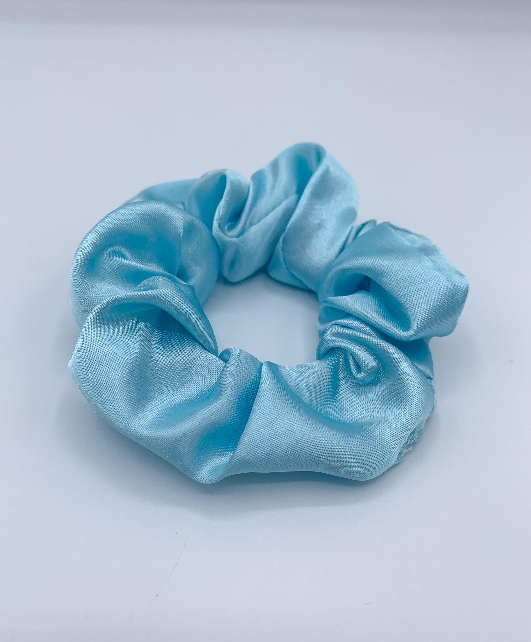 Satin Scrunchie - Light Blue