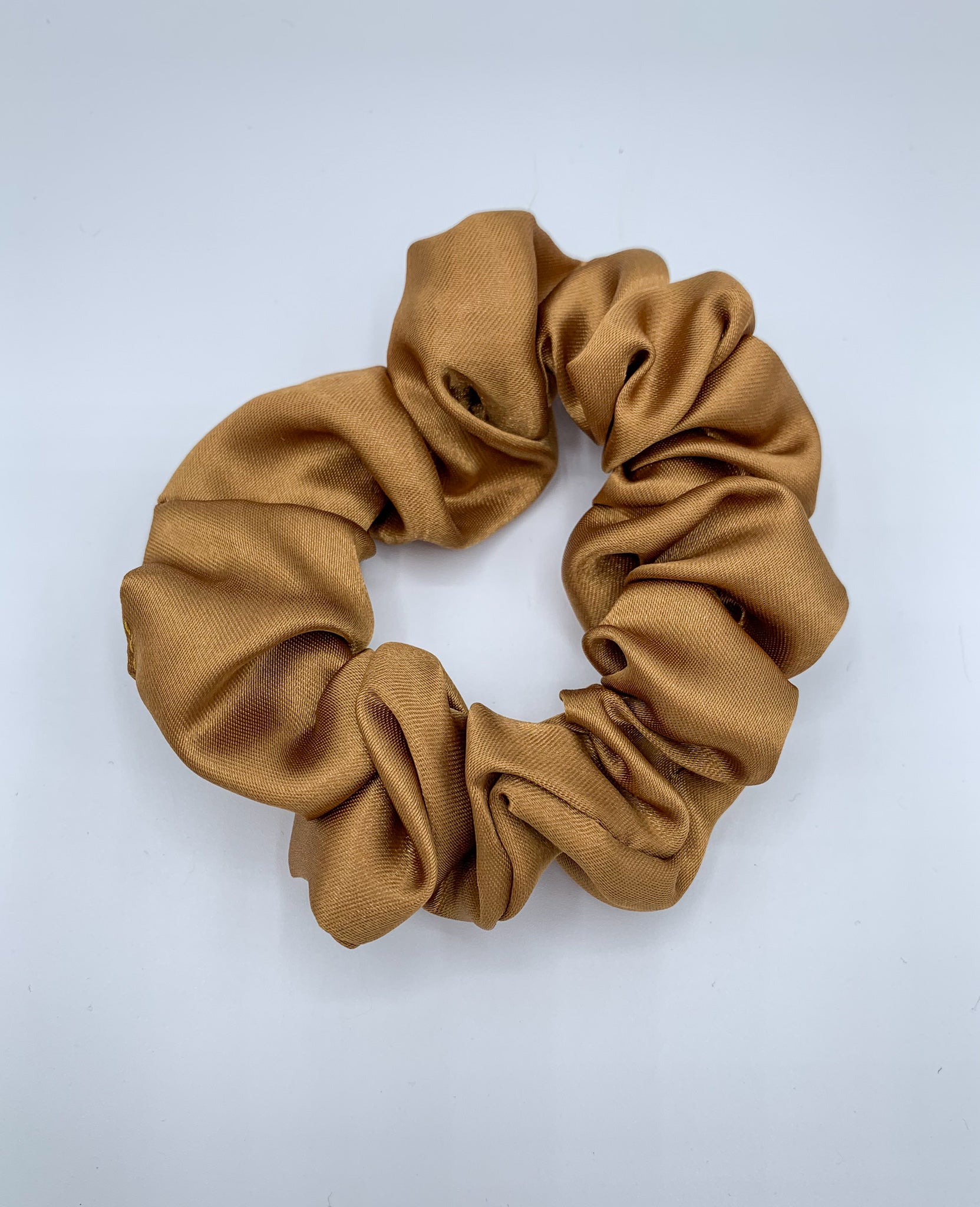 Satin Scrunchie - Tan