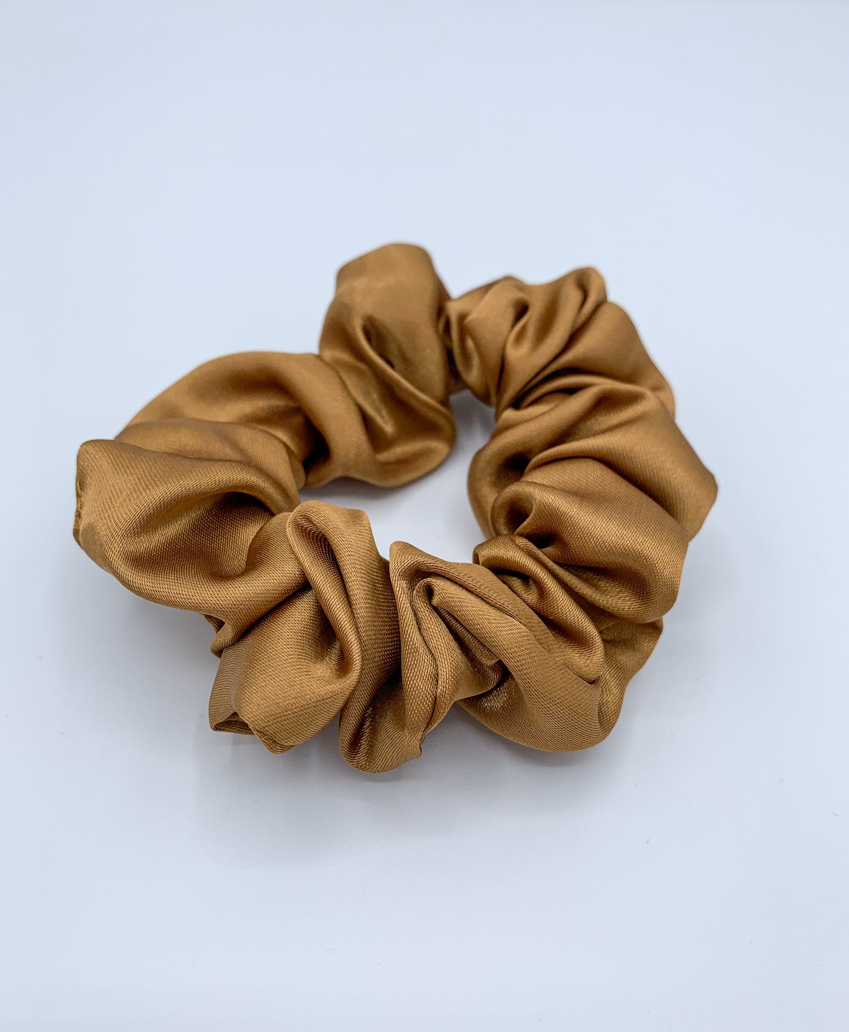 Satin Scrunchie - Tan