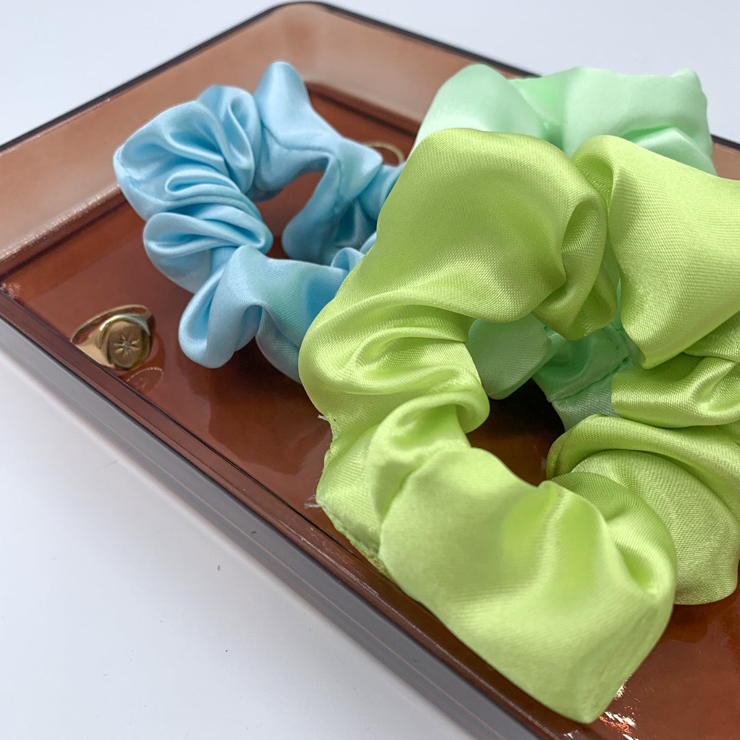 Satin Scrunchie - Lime