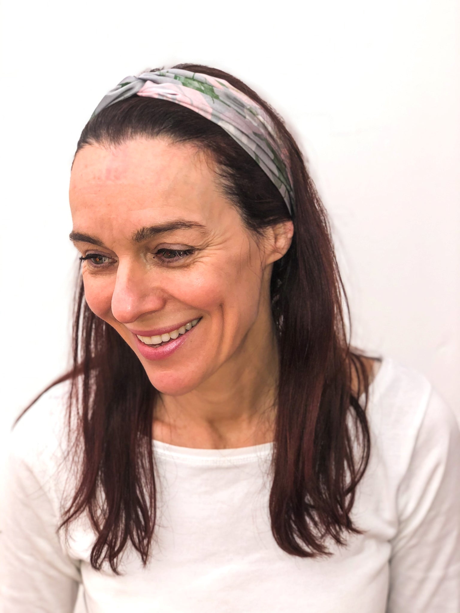 Wilde Grey Floral Headband